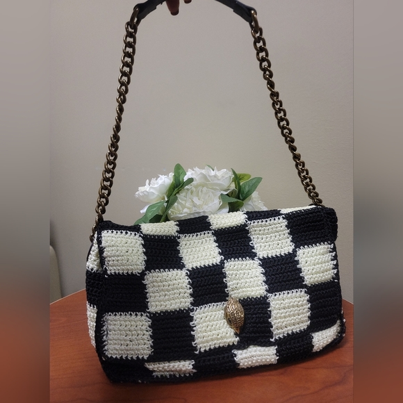 Large Kensington Crochet Shoulder Bag Kurt Geiger London - Picture 2 of 12